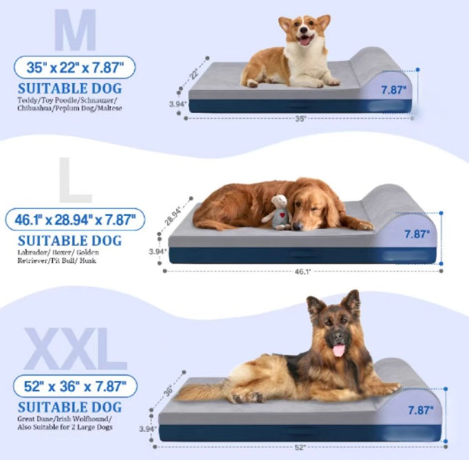 Orthopedic Dog Bed with Pillow