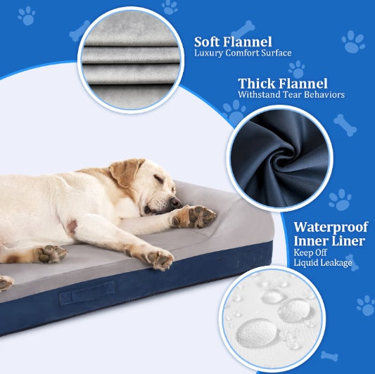 Orthopedic Dog Bed with Pillow